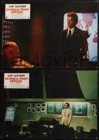 1y038 EIGER SANCTION set of 7 Spanish LCs '75 climber Clint Eastwood, George Kennedy, Jack Cassidy!