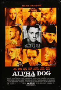 1z050 ALPHA DOG advance DS 1sh '07 Bruce Willis, Shawn Hatosy, Emile Hirsch, Sharon Stone!