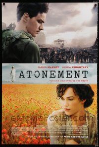 1z070 ATONEMENT DS 1sh '07 directed by Joe Wright, Saoirse Ronan, Kiera Knightley!
