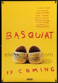 1z088 BASQUIAT teaser 1sh '97 Jeffrey Wright as Jean Michel Basquiat, directed by Julian Schnabel!