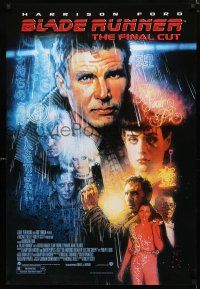 1z136 BLADE RUNNER 1sh R07 Ridley Scott sci-fi classic, art of Harrison Ford by Drew Struzan!