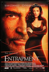 1z266 ENTRAPMENT style A DS 1sh '99 close up Sean Connery & full-length sexy Catherine Zeta-Jones!