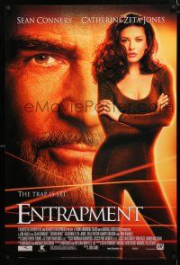 1z265 ENTRAPMENT style A 1sh '99 close up Sean Connery & full-length sexy Catherine Zeta-Jones!
