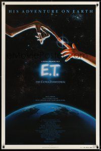 1z250 E.T. THE EXTRA TERRESTRIAL 1sh '82 Steven Spielberg classic, John Alvin art!