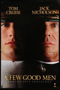 1z283 FEW GOOD MEN teaser 1sh '92 best close up of Tom Cruise & Jack Nicholson!