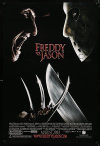 1z293 FREDDY VS JASON advance DS 1sh '03 cool image of horror icons, the ultimate battle!