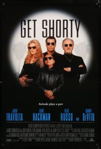 1z302 GET SHORTY int'l 1sh '95 John Travolta, Danny DeVito, Gene Hackman, sexy Rene Russo!