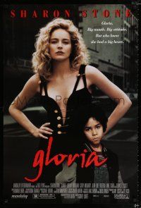 1z310 GLORIA DS 1sh '99 Sidney Lumet directed, sexy Sharon Stone in title role!