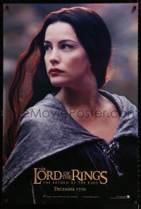 1z494 LORD OF THE RINGS: THE RETURN OF THE KING teaser DS 1sh '03 sexy Liv Tyler as Arwen!