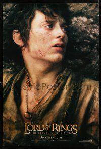 1z488 LORD OF THE RINGS: THE RETURN OF THE KING teaser 1sh '03 Elijah Wood as tortured Frodo!