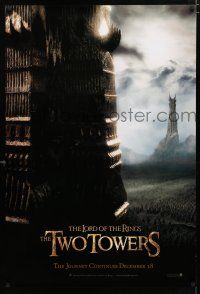 1z501 LORD OF THE RINGS: THE TWO TOWERS teaser DS 1sh '02 Peter Jackson & J.R.R. Tolkien epic!