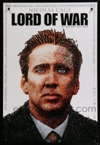 1z502 LORD OF WAR advance 1sh '05 wild bullet mosaic of arms dealer Nicolas Cage!