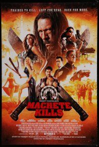 1z507 MACHETE KILLS advance DS 1sh '13 Danny Trejo, Michelle Rodriguez, introducing Carlos Estevez!