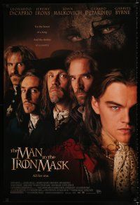 1z511 MAN IN THE IRON MASK 1sh '98 Leonardo DiCaprio, Irons, Malkovich, Depardieu!