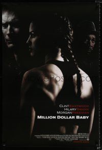 1z546 MILLION DOLLAR BABY int'l advance DS 1sh '04 Clint Eastwood, boxer Hilary Swank, Freeman!