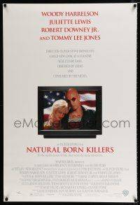 1z577 NATURAL BORN KILLERS DS 1sh '94 Oliver Stone, Woody Harrelson & Juliette Lewis!