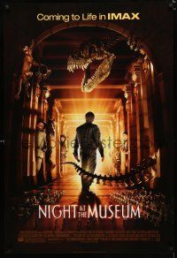 1z582 NIGHT AT THE MUSEUM style B IMAX DS 1sh '06 Ben Stiller, Carla Gugino, Robin Williams!