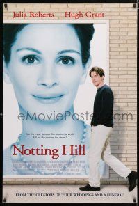 1z584 NOTTING HILL DS 1sh '99 huge image of Julia Roberts, Hugh Grant!