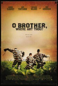 1z586 O BROTHER, WHERE ART THOU? DS 1sh '00 Coen Brothers, George Clooney, John Turturro