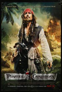 1z606 PIRATES OF THE CARIBBEAN: ON STRANGER TIDES advance DS 1sh '11 Johnny Depp as Cap'n Jack!
