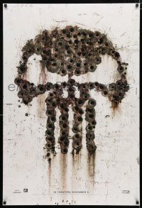 1z625 PUNISHER: WAR ZONE teaser DS 1sh '08 wild outline of skull made of bullet holes!