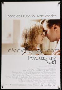 1z650 REVOLUTIONARY ROAD advance 1sh '08 romantic close-up of Leonardo DiCaprio & Kate Winslet!