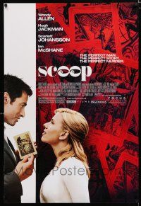 1z676 SCOOP DS 1sh '06 Woody Allen, Hugh Jackman, Scarlett Johansson!