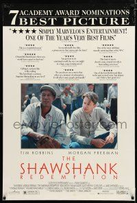 1z685 SHAWSHANK REDEMPTION DS 1sh '95 Tim Robbins, Morgan Freeman, written by Stephen King!