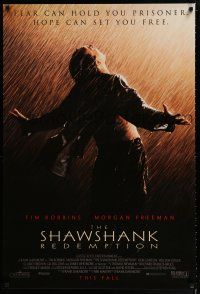 1z684 SHAWSHANK REDEMPTION advance 1sh '94 Tim Robbins, Morgan Freeman, written by Stephen King!