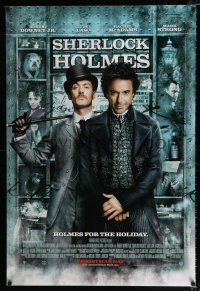 1z686 SHERLOCK HOLMES advance DS 1sh '09 Guy Ritchie directed, Robert Downey Jr & Jude Law!