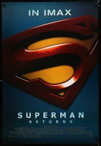 1z759 SUPERMAN RETURNS IMAX DS 1sh '06 Bryan Singer, Brandon Routh, Kate Bosworth, Kevin Spacey