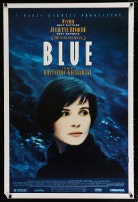 1z780 THREE COLORS: BLUE 1sh '93 Juliette Binoche, part of Krzysztof Kieslowski's trilogy!