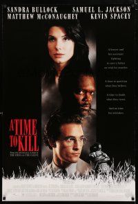 1z786 TIME TO KILL DS 1sh '96 Matthew McConaughey, Sandra Bullock, Samuel L. Jackson!