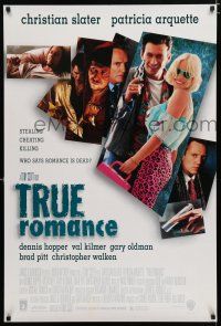 1z799 TRUE ROMANCE DS 1sh '93 Christian Slater, Patricia Arquette, by Quentin Tarantino!