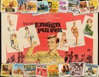 2a028 LOT OF 22 FOLDED HALF-SHEETS '50s-70s great images from a variety of different movies!