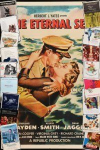 2a032 LOT OF 61 FOLDED ONE-SHEETS '50s-00s great images from a variety of different movies!