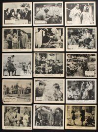 2a236 LOT OF 23 ENGLISH FRONT OF HOUSE LOBBY CARDS '40s-50s great images from a variety of movies!