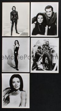 2a356 LOT OF 5 DIANA RIGG REPRO 8x10 STILLS '80s the sexy star of The Avengers!