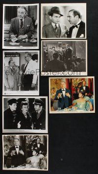 2a254 LOT OF 7 MOSTLY BLACK & WHITE 8x10 STILLS OF EDWARD G. ROBINSON '50s-60s great scenes!