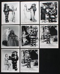 2a351 LOT OF 8 REPRO 8X10 STILLS FROM FORBIDDEN PLANET '80s Anne Francis, Robby the Robot & more!