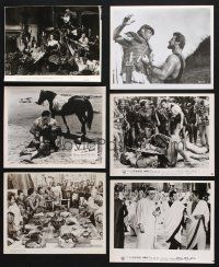 2a258 LOT OF 6 8x10 STILLS '50s-60s great scenes from sword & sandal movies & more!