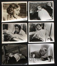 2a257 LOT OF 6 8X10 STILLS FROM HORROR MOVIES '60s-70s great creepy close up scenes!