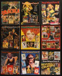 2a153 LOT OF 9 VINTAGE HOLLYWOOD POSTERS SOFTCOVER BOOKS BY BRUCE HERSHENSON '00s color images!