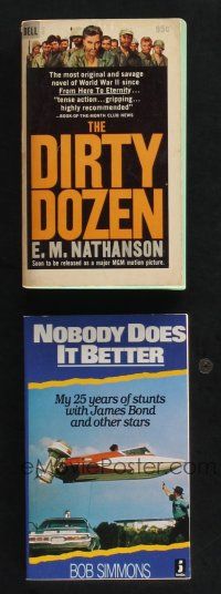 2a195 LOT OF 2 SOFTCOVER BOOKS '60s-80s Dirty Dozen, Nobody Does It Better