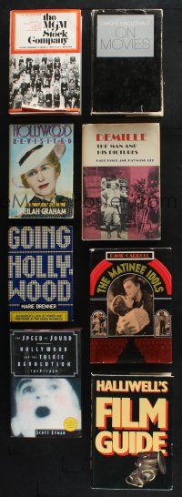 2a164 LOT OF 8 HARDCOVER BOOKS '70s-90s Cecil B. DeMille, Talkie Revolution, Film Guide & more!
