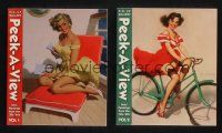 2a196 LOT OF 2 PIN-UP TRADE PAPERBACK BOOKS '07 Peek-A-View, sexy paintings from the 1930s-1960s!