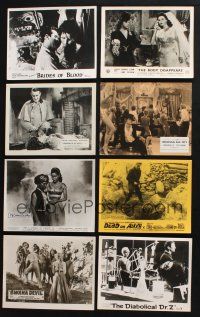 2a252 LOT OF 8 ENGLISH FRONT OF HOUSE LOBBY CARDS FROM HORROR MOVIES '40s-50s Brides of Blood