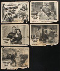 2a082 LOT OF 5 LOBBY CARDS FROM RADAR MEN FROM THE MOON '52 Commando Cody sci-fi serial!