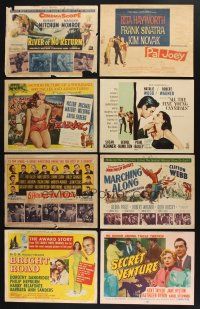 2a079 LOT OF 8 TITLE LOBBY CARDS '50s River of No Return, Pal Joey, O. Henry's Full House & more!