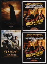 2a008 LOT OF 4 UNFOLDED MINI POSTERS AND JAPANESE POSTERS '00s Batman Begins, Nico & Dani + more!